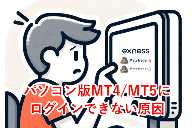 Exnessログインできない パソコン版MT4/MT5