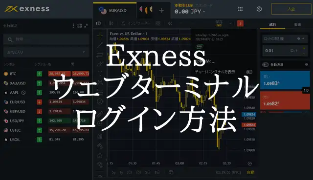 Exnessログイン Exnessウェブターミナル