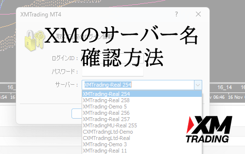 XMサーバー名確認方法