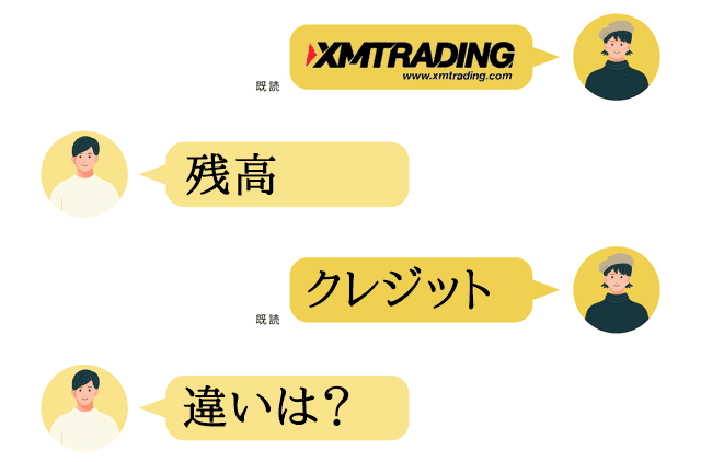 XM残高とクレジット 違い