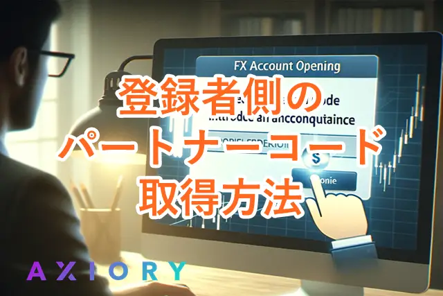 AXIORYパートナーコード 登録者側の取得方法