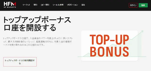 HFMトップアップボーナス口座とは